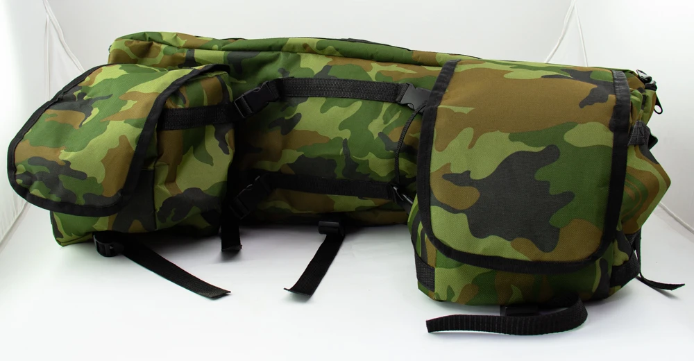 Кофр текстильный для квадроцикла Hunter 125, Classic 125 Зеленый камуфляж