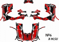 Наклейки №6 на Квадроцикл (комплект наклеек) AODES