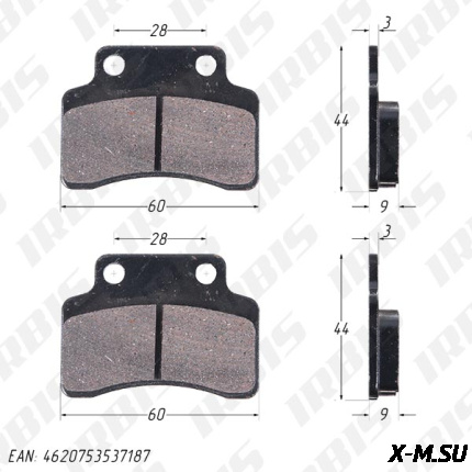 Колодки тормозные дисковые STINGER,TACTIC,VORTEX,ARROW