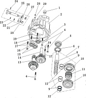 Редуктор снегохода SNOWFOX T201 (Cronus, S2, Motoland, TaoTao, WELS, CMOTO)