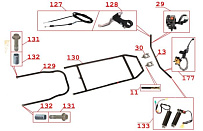 Органы управления мотобуксировщика IRBIS МУХТАР-15 (2018 г.)