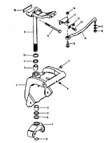 Поворотный кронштейн (длинный вал-S/N-0C160936 и выше) 2-Х ТАКТНОГО ПЛМ MERCURY 50EO Серийный номер от 9469200 до 9683054
