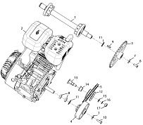 Трансмиссия C70600200 снегохода ТАЙГА РМ РЫСЬ