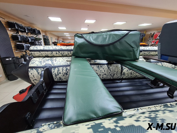 Комплект мягких накладок с сумкой для лодо 110*20 зеленый