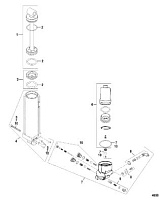 Manual Tilt Assist Components 2-Х ТАКТНОГО ПЛМ MERCURY 75 Серийный номер от 1B000000 и выше