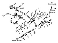 Топливный насос 2-Х ТАКТНОГО ПЛМ MERCURY 90 Серийный номер от 0A996142 до 0B240450