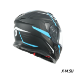 Шлем модуляр HETOSHI FF935 Shogun цв.Черно-сине-белый  р.M