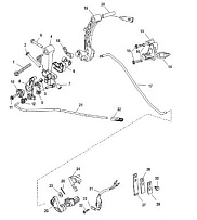 Рычаг переключения передач 4-Х ТАКТНОГО ПЛМ MERCURY 40 Серийный номер от 0T409000 до 1B226999