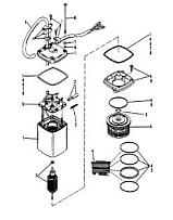 Насос регулировки мощности 2-Х ТАКТНОГО ПЛМ MERCURY 90 Серийный номер от 9589039 до 9793576