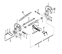 Зажимной кронштейн в сборе 2-Х ТАКТНОГО ПЛМ MERCURY 50EO Серийный номер от 9385911 до 9469199