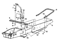 Рама C70100180 снегохода ТАЙГА РМ РЫСЬ