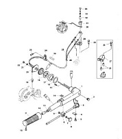 Рукоятка рулевого управления 4-Х ТАКТНОГО ПЛМ MERCURY 6 Серийный номер от 0P073456 до 0P400999
