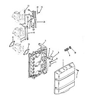 Пластина аттенюатора 2-Х ТАКТНОГО ПЛМ MERCURY 90 Серийный номер от 0C222000 до 0D283221