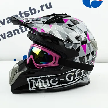 Шлем кроссовый Avantis Muc-off att, Черный